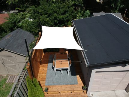 Manual retractable awnings
